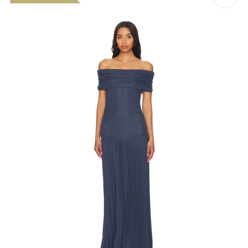 Field of Dreams Maxi Dress in Navy LIONESS